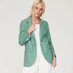 Madewell Green Linen Blazer – Effortlessly Chic 🌿